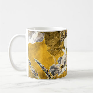 Muster für einfarbige Aquarellfarben Kaffeetasse