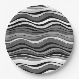 Muster für einfarbige Rippchen Pappteller