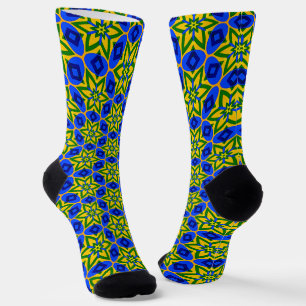 Muster für elegante Abstrakte Blume Socken