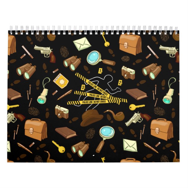 Muster für erkannte Symbole für Kriminalromane Kalender (Titelbild)