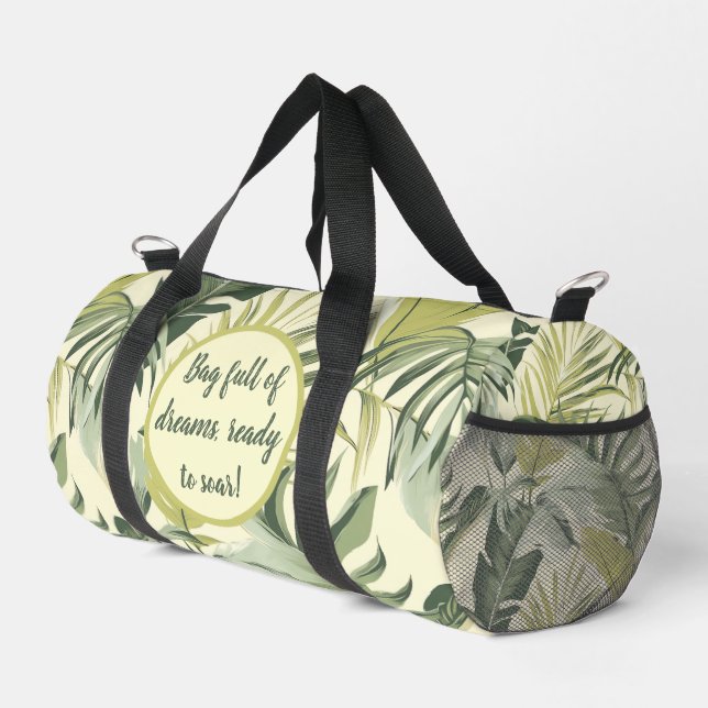 Muster für Eukalyptus-Blätter Duffle Bag (Rechte Ecke)