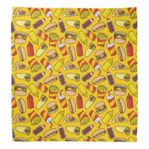 Muster für Farb-Fast-Food-Symbole