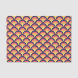 Muster für farbenfrohe geometrische Waves Seidenpapier