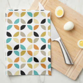 Muster für farbenfrohe geometrische Zirkel des mit Geschirrtuch