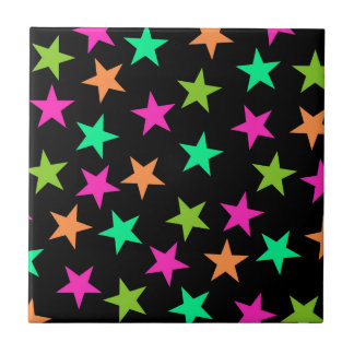 Muster für farbenfrohe Neongeometrie Fliese