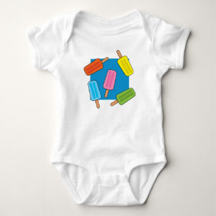 Muster für farbenfrohe Popsicles Baby Strampler