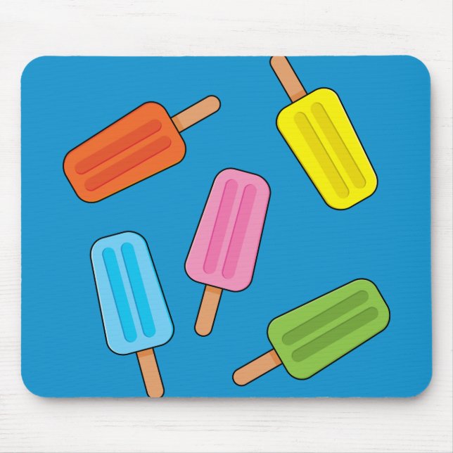 Muster für farbenfrohe Popsicles Mousepad (Vorne)