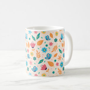 Muster für Flora und Fauna Kaffeetasse