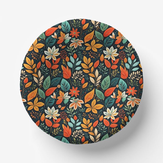 Muster für florale exotische Blume-24193 Pappteller (Vorderseite)