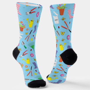 Muster für Gartenbauwerkzeuge Socken
