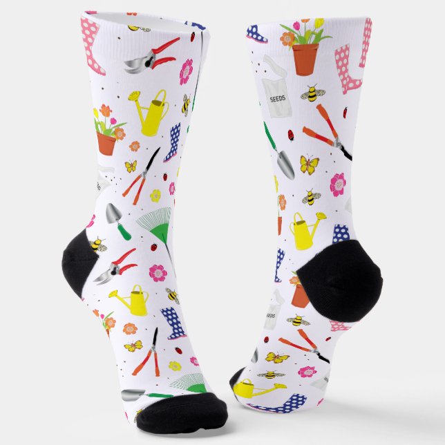 Muster für Gartenbauwerkzeuge Socken (Gewinkelt)
