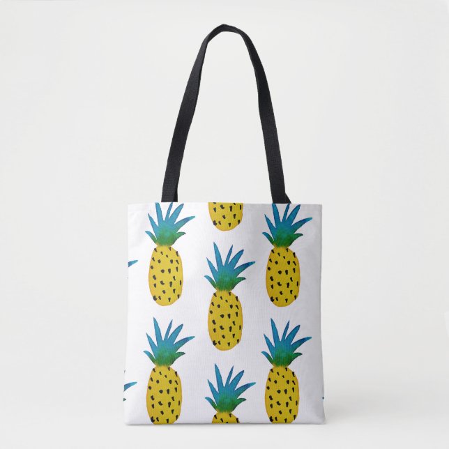 Muster für gelbe Ananas Tasche (Vorderseite)