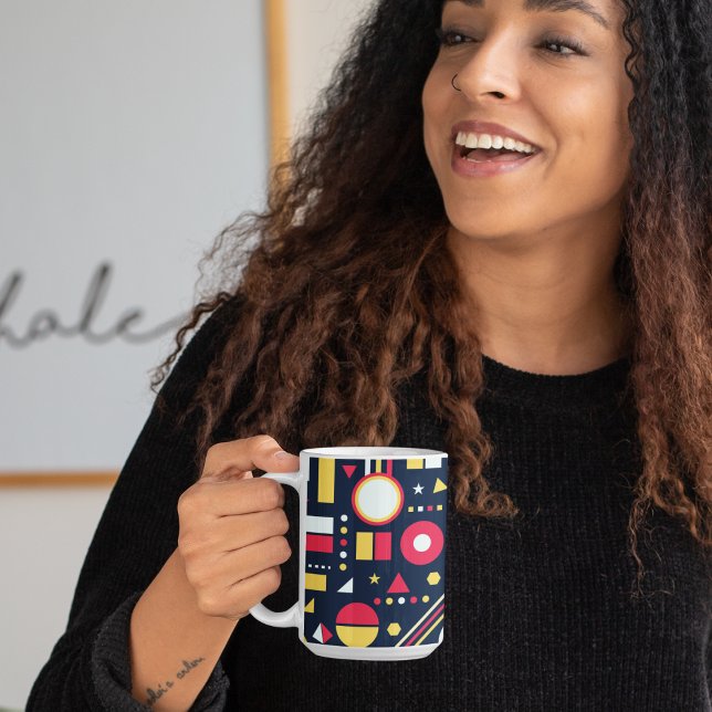 Muster für geometrische Formen Kaffeetasse (Geometric shapes mug)