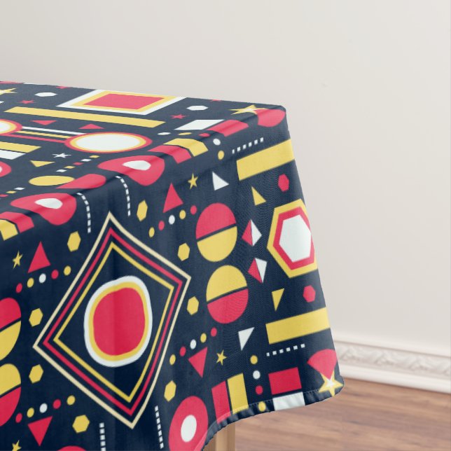 Muster für geometrische Formen Tischdecke (Beispiel)