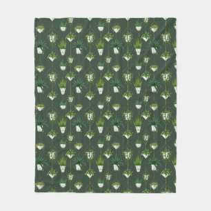 Muster für geometrische Hanging-Haushaltspflanze Fleecedecke