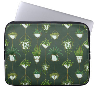 Muster für geometrische Hanging-Haushaltspflanze Laptopschutzhülle