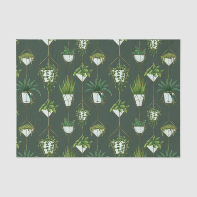 Muster für geometrische Hanging-Haushaltspflanze Seidenpapier (Vorderseite)