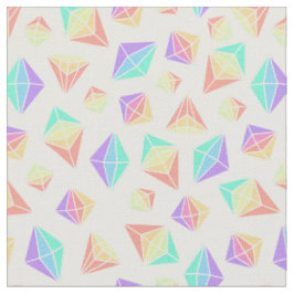 Muster für geometrische Kristalle bei Pastel Rainb Stoff