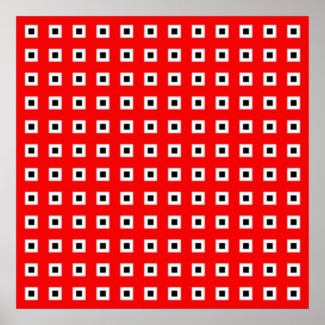 Muster für geometrische Quadrate Poster (Vorne)