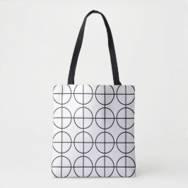 Muster für geometrische Streifen Tasche