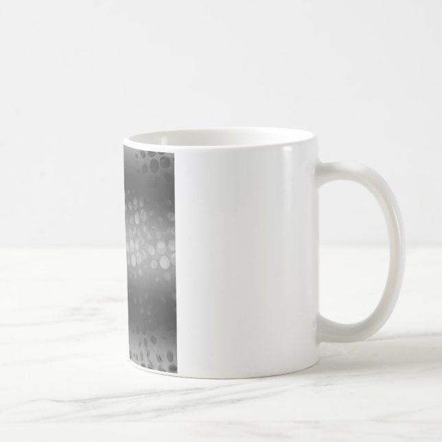Muster für gepunktete Bursts - Schwarz, Grau, Weiß Kaffeetasse (Rechts)