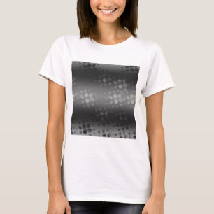 Muster für gepunktete Bursts - Schwarz, Grau, Weiß T-Shirt