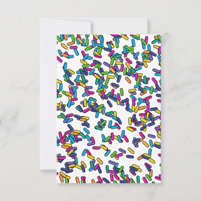 Muster für gescatte Sprinkles Dankeskarte (Vorderseite)