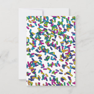 Muster für gescatte Sprinkles Dankeskarte