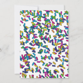 Muster für gescatte Sprinkles Einladung