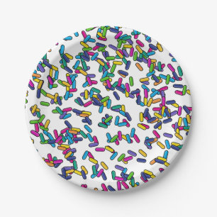 Muster für gescatte Sprinkles Pappteller