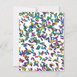Muster für gescatte Sprinkles Postkarte