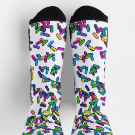 Muster für gescatte Sprinkles Socken