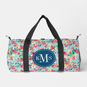 Muster für gestrichene Blume Duffle Bag