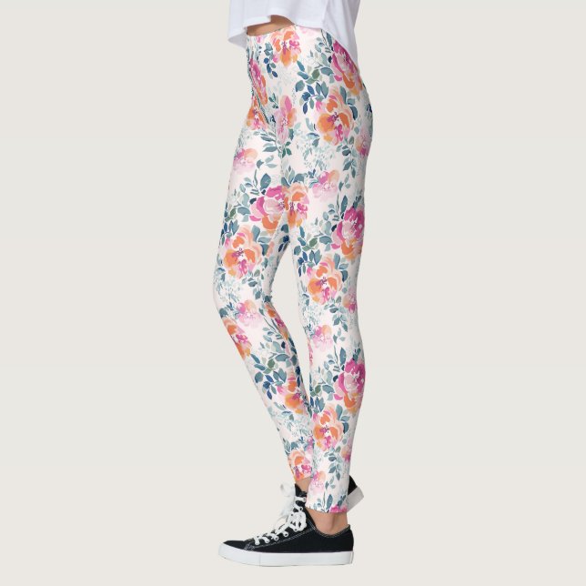 Muster für gestrichene Rose Leggings (Links)