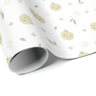 Muster für glückliche Äpfel - Papierrollen Geschenkpapier