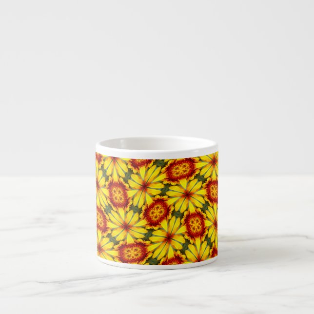 Muster für goldene Blume Tasse (Vorderseite)