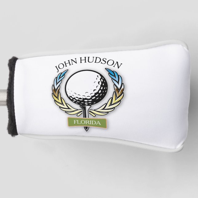 Muster für Golf mit Kleider-Monogramm-Vorlage Golf Headcover (Vorderseite)