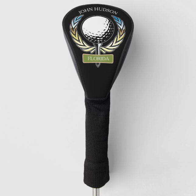 Muster für Golf mit Kleider-Monogramm-Vorlage Headcover (Vorderseite)