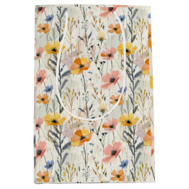 Muster für Gouache Meadow Blume Mittlere Geschenktüte