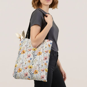 Muster für Gouache Meadow Blume Tasche