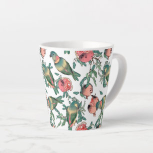 Muster für Granatapfel und Lovebirds Milchtasse