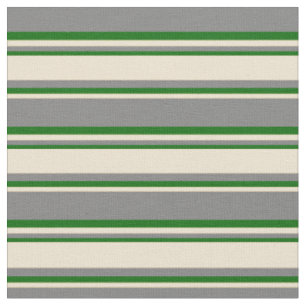 Muster für graue, beige und dunkelgrüne Streifen Stoff