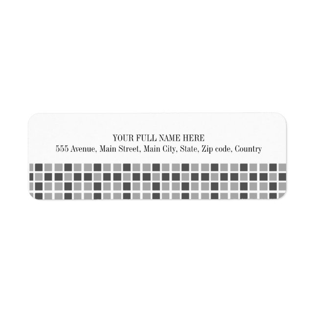 Muster für graue Quadrate (Vorne)