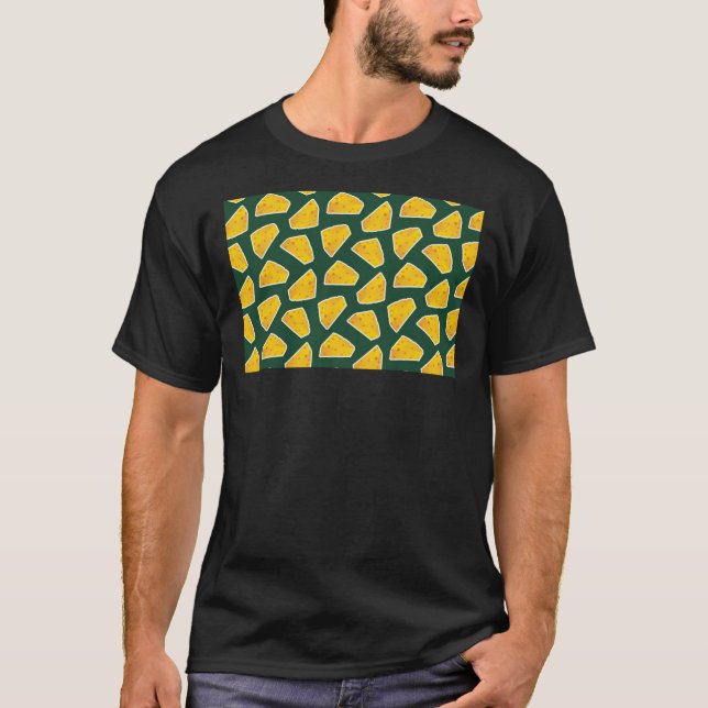 Muster für Green Bay Packs, Maske für grünen Hinte T-Shirt (Vorderseite)