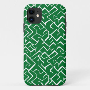 Muster für Grün und Weiß   Modernes Maze Case-Mate iPhone Hülle