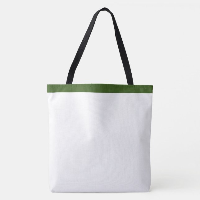 Muster für grün und weiß tasche (Vorderseite)
