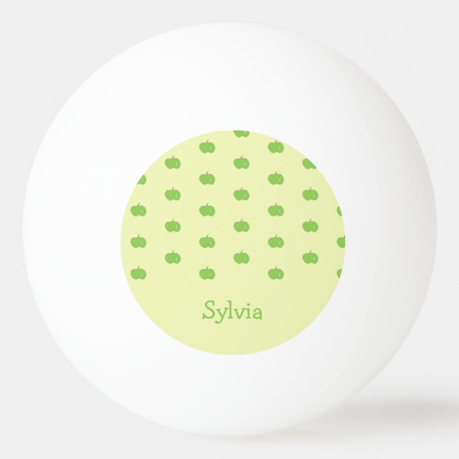 Muster für grüne Äpfel Tischtennisball (Vorderseite)