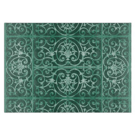 Muster für grüne Blätter Schneidebrett