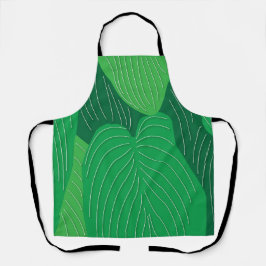 Muster für grüne Blätter Schürze