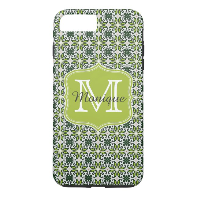 Muster für grüne Blume Case-Mate iPhone Hülle (Rückseite)